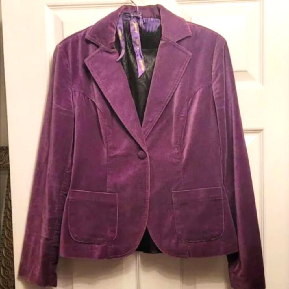 Chadwicks Velvet Blazer/Jacket in Lilac EUC